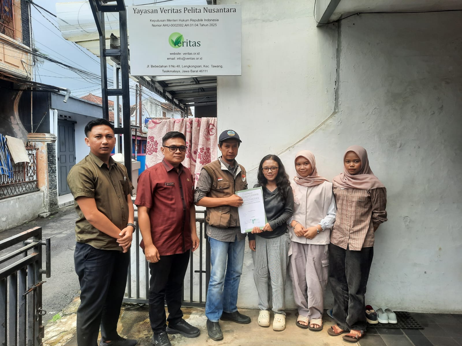 Kesbangpol site visit to the foundation's location